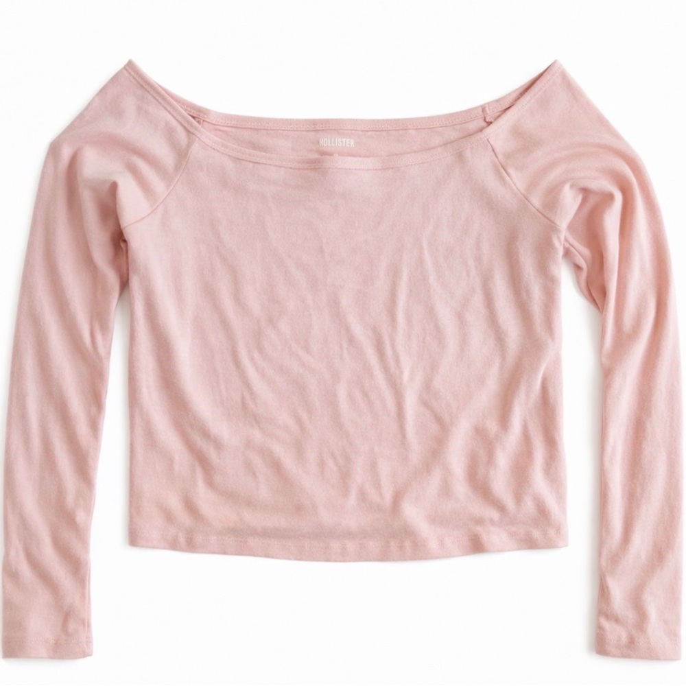 Hollister Blush Pink Off-Shoulder Top